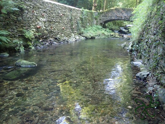 The first bridge in Laxey Glen