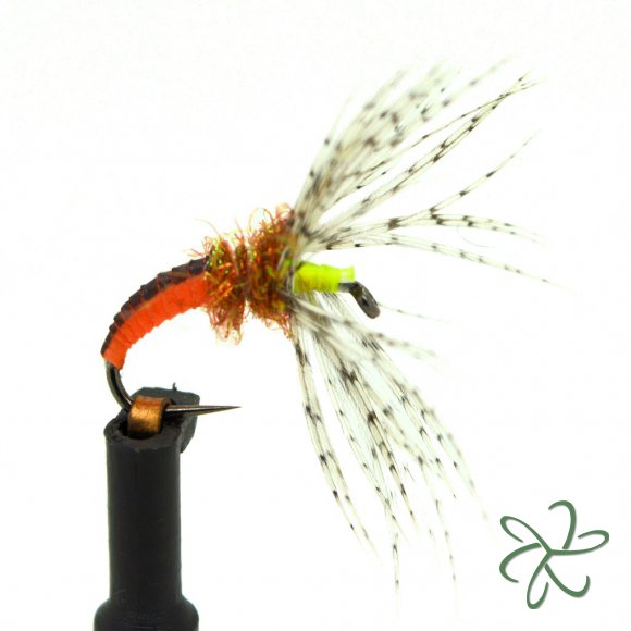 Orange Nymph Skin Tenkara Fly